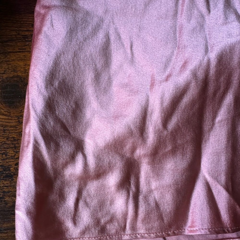 Cami NYC Busy Heart Stretch Silk Pearl Chain Strap Cami Pink Quartz Size S - Picture 9 of 14